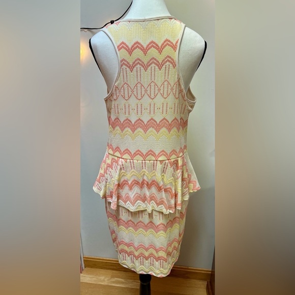 Orange, Yellow & Cream Patterned Dress by Kristin Miles - Picture 5 of 7